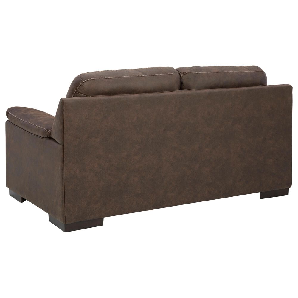 Ashley Maderla Loveseat in Walnut Brown, , large