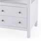 Butler Specialty Company Nora 2 Drawer Nightstand with Open Shelf in Textured White, , large