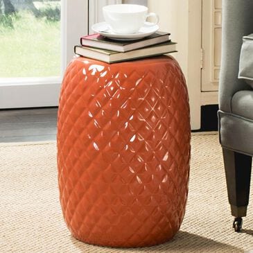 Safavieh Calla Garden Stool in Orange, , large