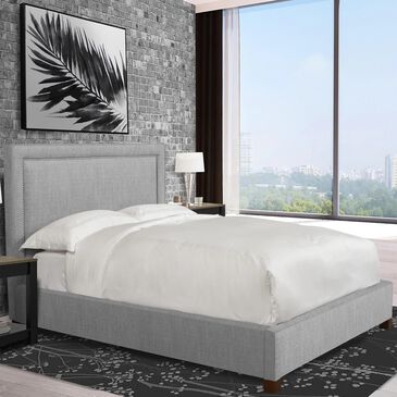 Simeon Collection Cody King Upholstered Bed in Mineral, , large