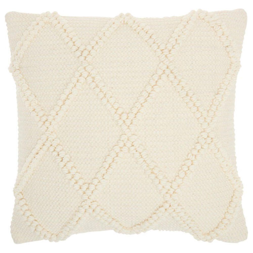 Nourison Life Styles 18" x 18" Throw Pillow in Ivory, , large