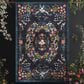 Rifle Paper Co. Palais PAL-03 3"9" x 5"9" Black Area Rug, , large