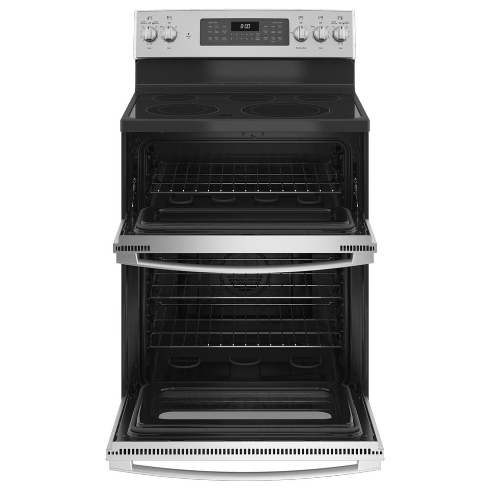 GE Appliances 30&quot; Freestanding Electric Double Oven Range in Stainless Steel, , large