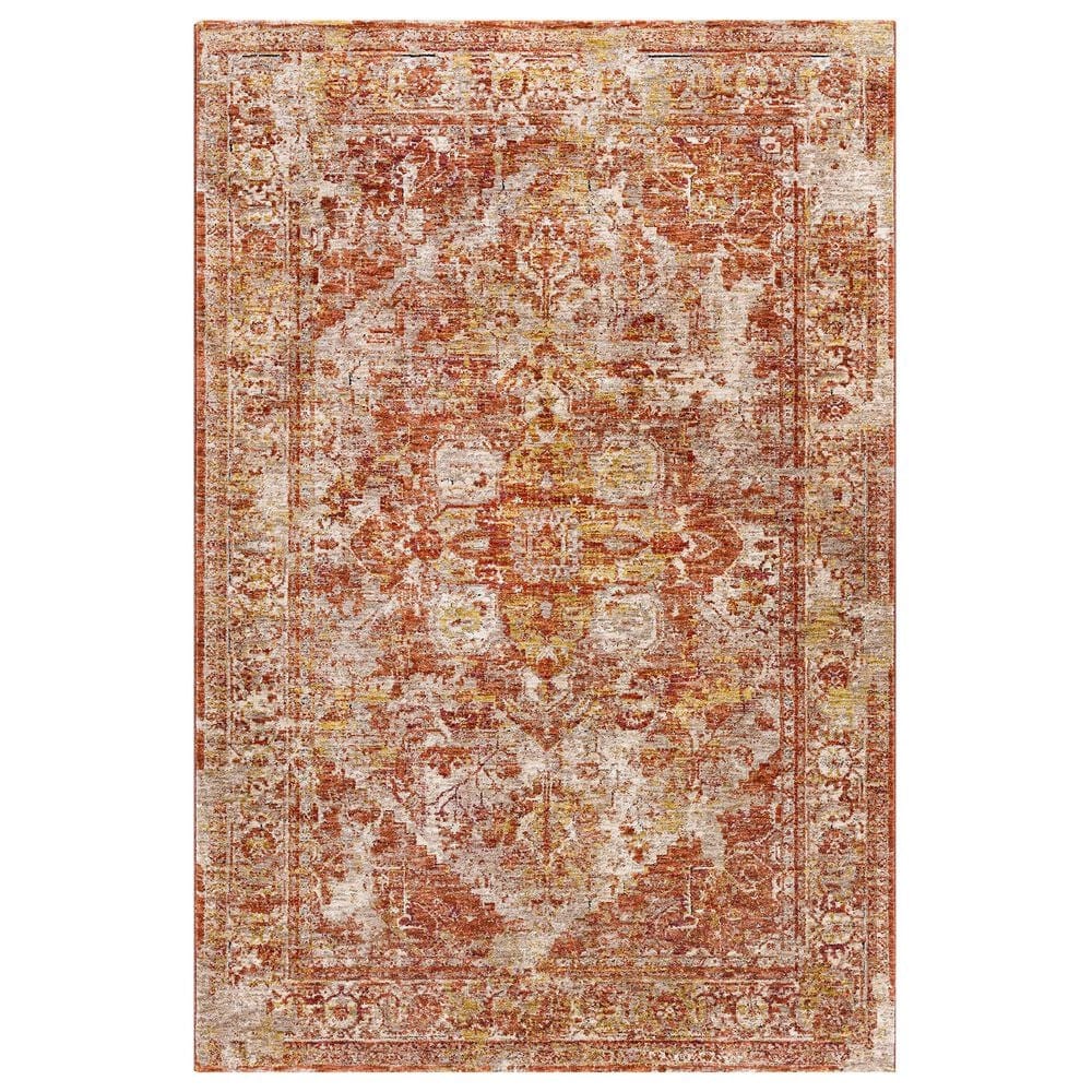 Surya Mirabel 2" x 3" Peach, Orange, Cream, Brown, Saffron, Taupe, Gray and Rose Area Rug, , large