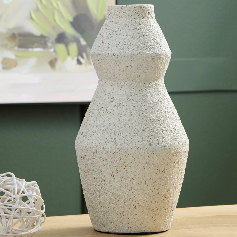 Ashley Dawthorne 13.5" Vase in Cream, , large