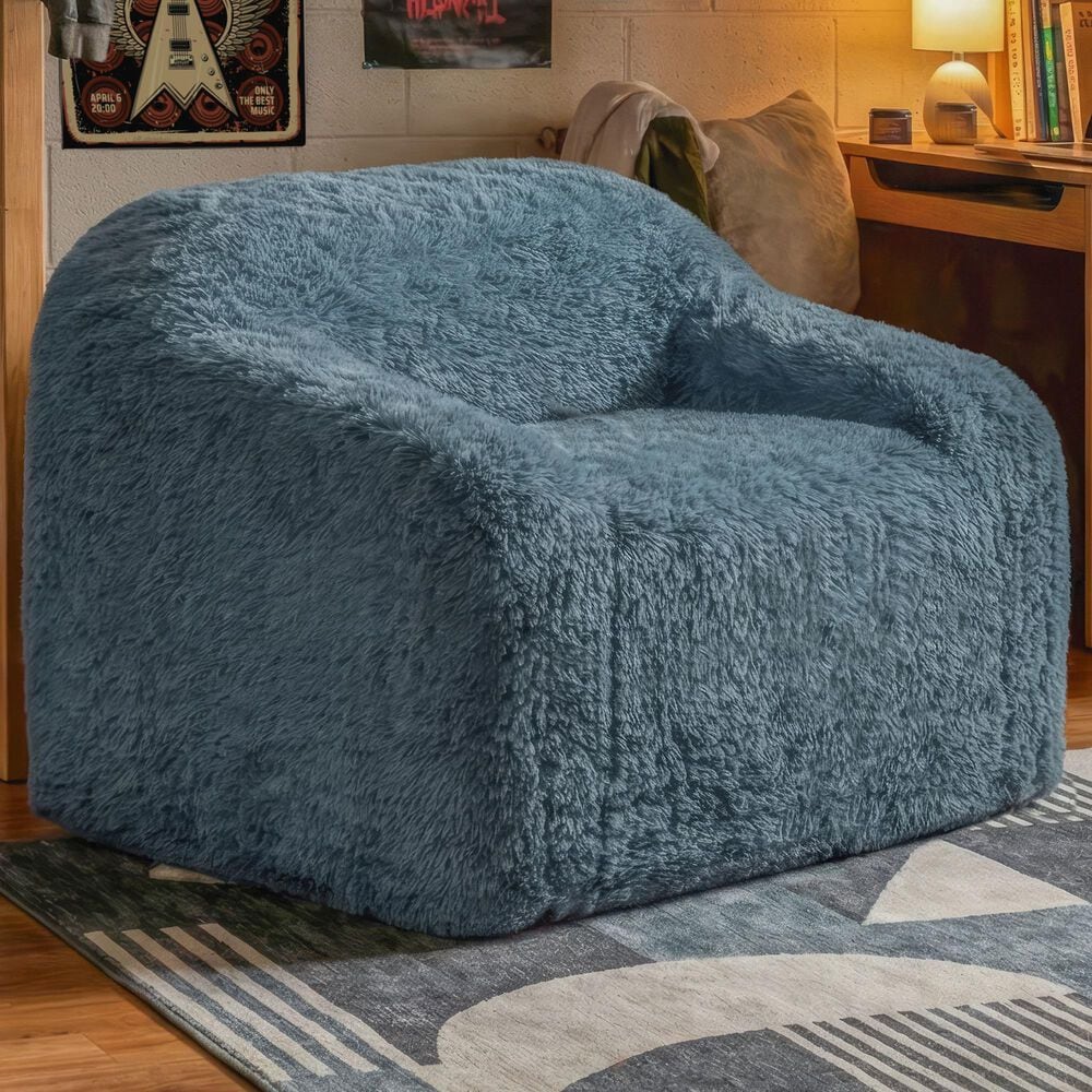 Furniture of America Phael Accent Chair in Ocean Blue, , large