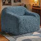 Furniture of America Phael Accent Chair in Ocean Blue, , large