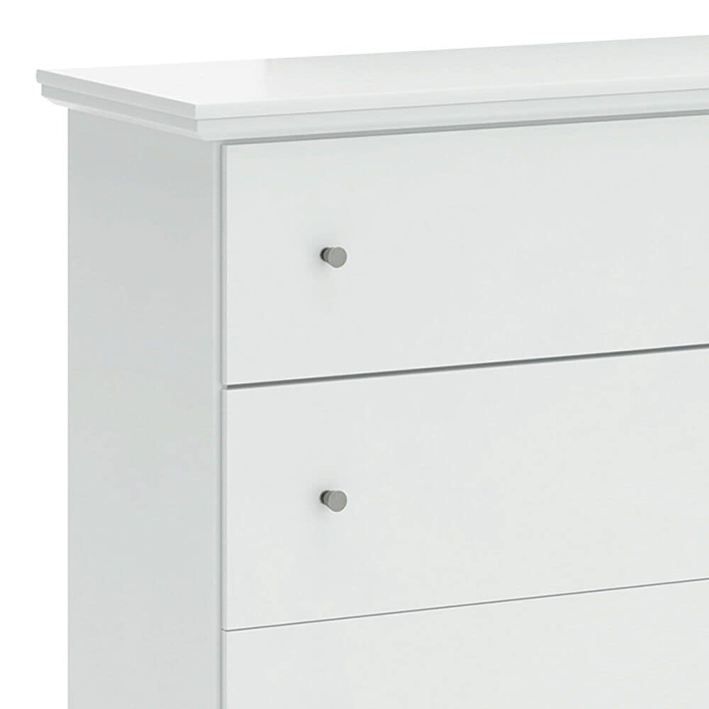 Ashley Bostwick Shoals 6-Drawer Dresser and Mirror in White, , large