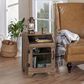 Furniture of America Naylor End Table in Reclaimed Oak, , large