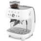 SMEG 81 Oz Espresso Coffee Machine with Grinder in White, , large
