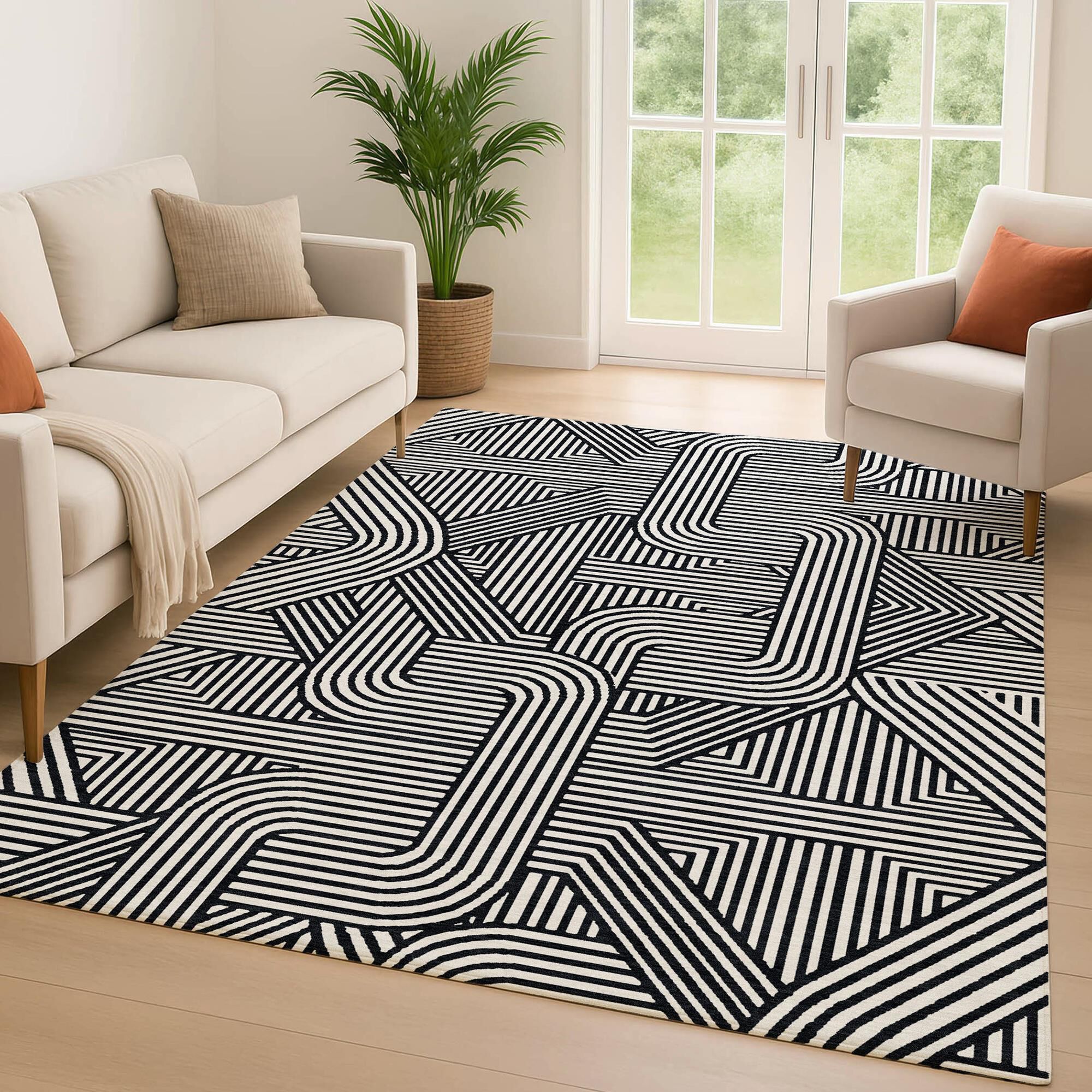 Dalyn Rug Company The Reserve Black 5' x 7'6