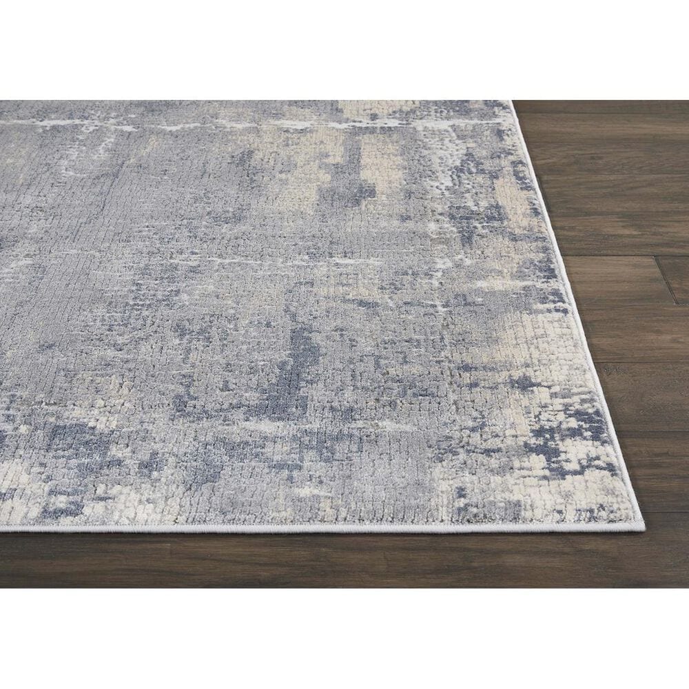 Nourison Rustic Textures RUS06 2&#39;2&quot; x 7&#39;6&quot; Grey and Beige Scatter Rug, , large