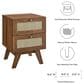 Modway Soma 2 Drawer Nightstand in Walnut, , large