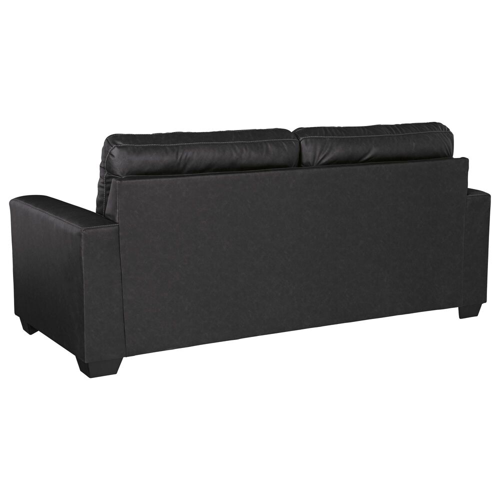 Ashley Barlin Mills Stationary Sofa and Loveseat Set in Carbon, , large