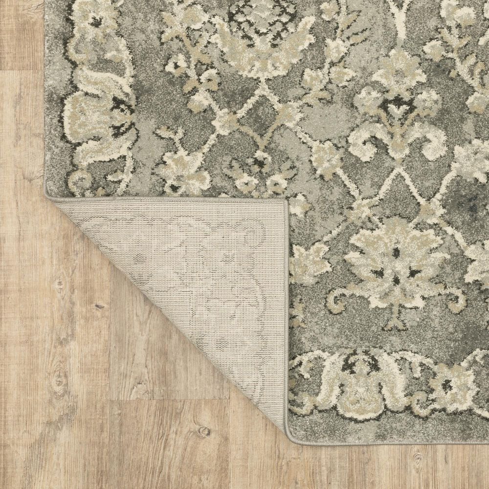 Oriental Weavers Florence Hialeah 1002E 2&#39;3&quot; x 7&#39;6&quot; Grey Runner, , large