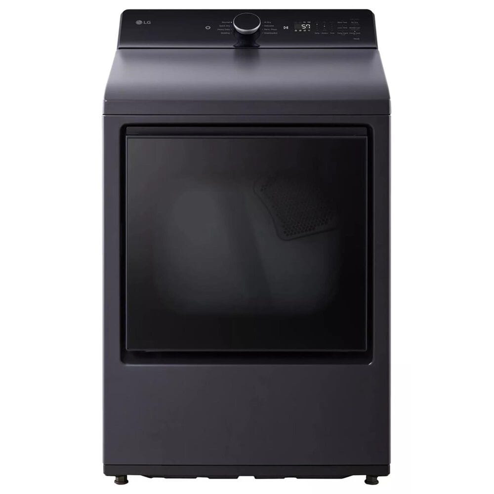 LG 5.3 Cu. Ft. Top Load Washer and 7.3 Cu. Ft. Electric Dryer with AI Sensing in Matte Black, , large
