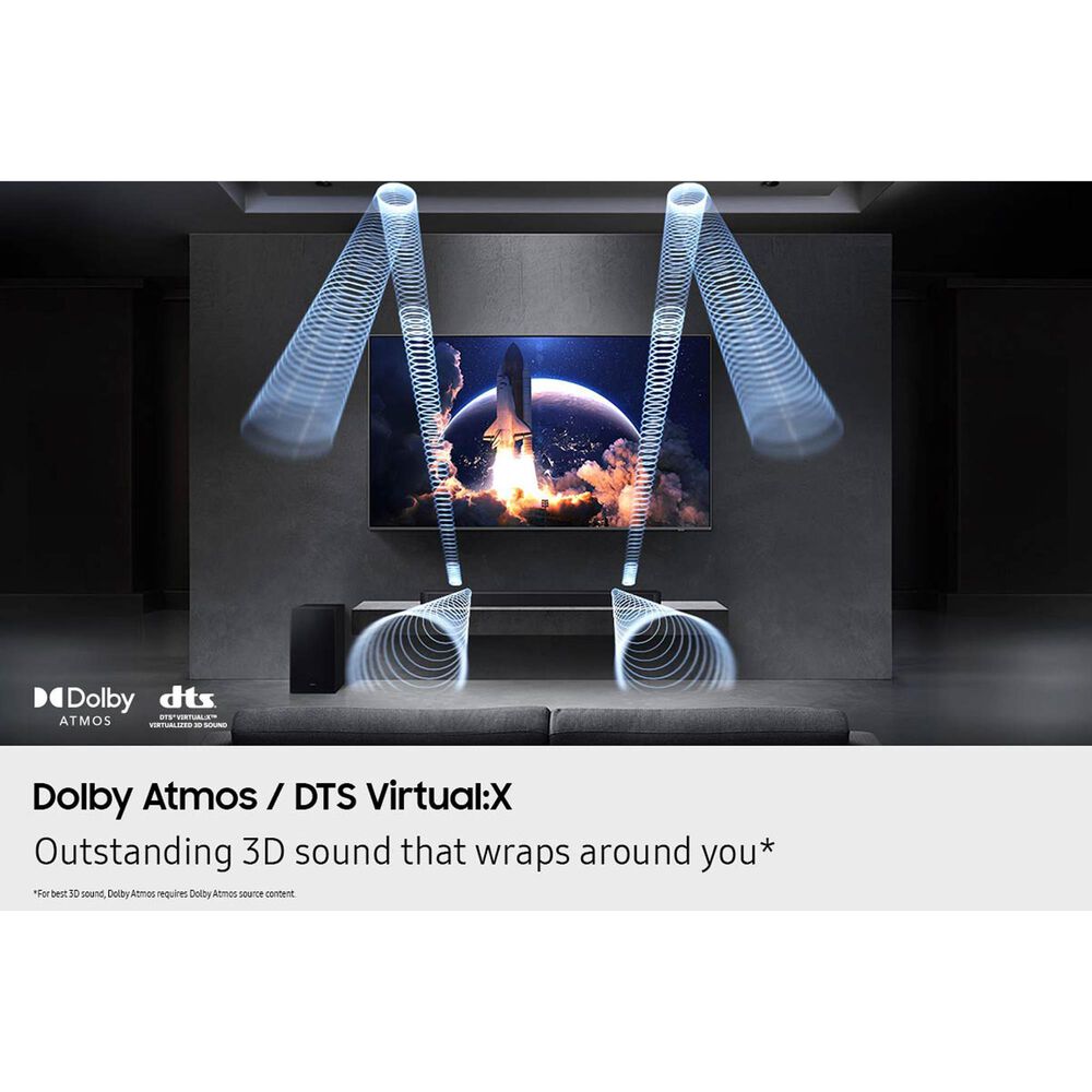 Samsung Q-Series 3.1.2 Channel 40.55&quot; Soundbar with Wireless Subwoofer in Titan Black, , large