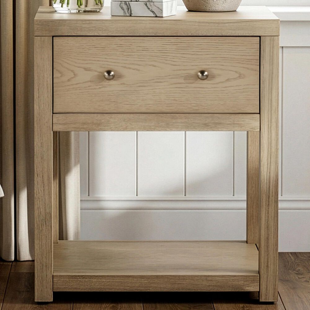 Butler Specialty Company Nora 1-Drawer 21" Nightstand in Light Oak, , large
