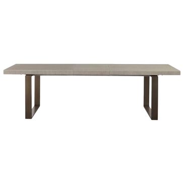 Furniture Worldwide Modern Rectangular Dining Table in Bronze and Quartz - Table Only, , large