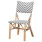 Baxton Studio Shai Side Chair in Grey, White and Natural Brown, , large