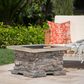 Hearth and Haven Outdoor Fire Pit with Mesh Cover in Stone Gray, , large