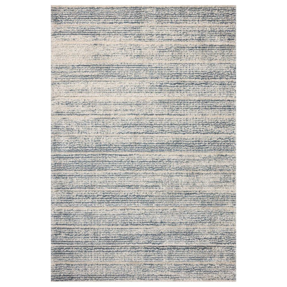 Loloi Silas 2"7" x 4" Oatmeal and Blue Area Rug, , large