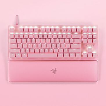 Razer Huntsman V2 Tkl, Linear Red Switch, Quartz Edition, , large