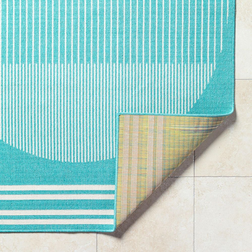 Surya Alfresco 5&#39;3&quot; Square Pewter, Slate and Beige Indoor/Outdoor Area Rug, , large