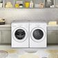 LG 7.4 Cu. Ft. Ultra Large Capacity Smart Front Load Electric Dryer in White, , large