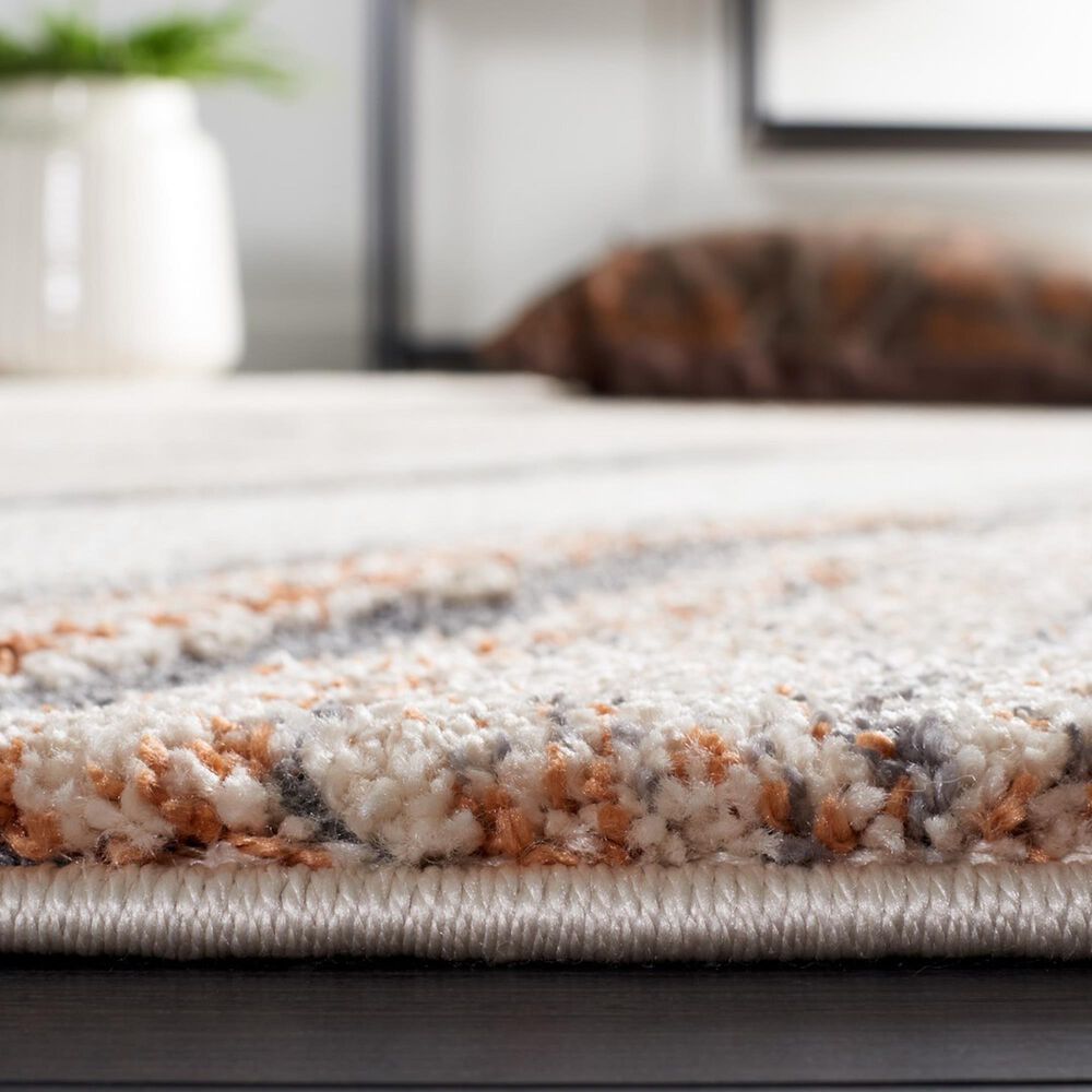 Safavieh Cyrus Shag CYR138A 3&#39; x 5&#39; Beige and Rust Area Rug, , large