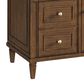 James Martin Vanities Lorelai 36" Single Vanity in Mid-Century Walnut with 3 cm Arctic Fall Solid Surface Top, , large