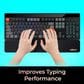 Adesso Truform P330 Full Size Keyboard Wrist Rest in Black, , large