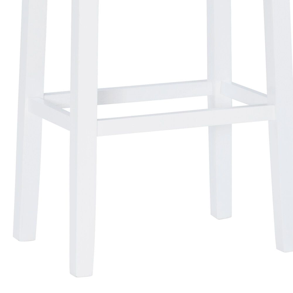 Linon Home Decor Claridge Bar Stool in Bright White, , large