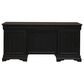 Liberty Furniture Meritage Junior Executive Desk in Aged Charcoal and Caramel, , large