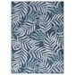 Nourison Garden Oasis Ivory and Navy 8" x 10" Indoor/Outdoor Area Rug, , large