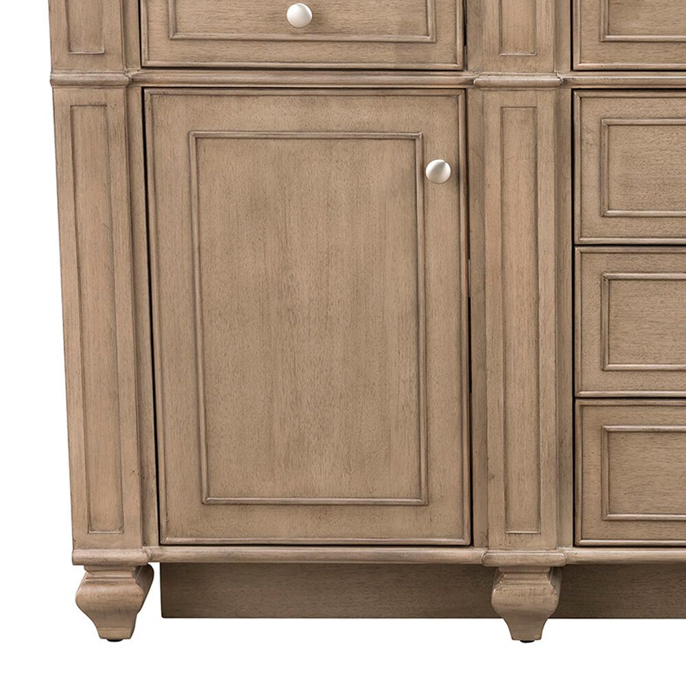 James Martin Bristol 60" Double Bathroom Vanity in White Washed