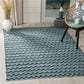 Safavieh Montauk 4" x 6" Turquoise, Blue and Black Area Rug, , large