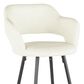 LumiSource Margarite Counter Stool with Cream Cushion in Black (Set of 2), , large