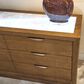 Vista Haus Portrait 6-Drawer Small Dresser Only with LED Lights in Sienna Brown, , large