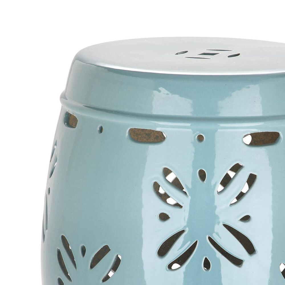 Safavieh Sakura Garden Stool in Light Blue, , large