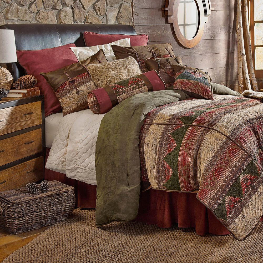 HiEnd Accents Sierra 5-Piece Twin Comforter Set in Red, Brown and Tan, , large