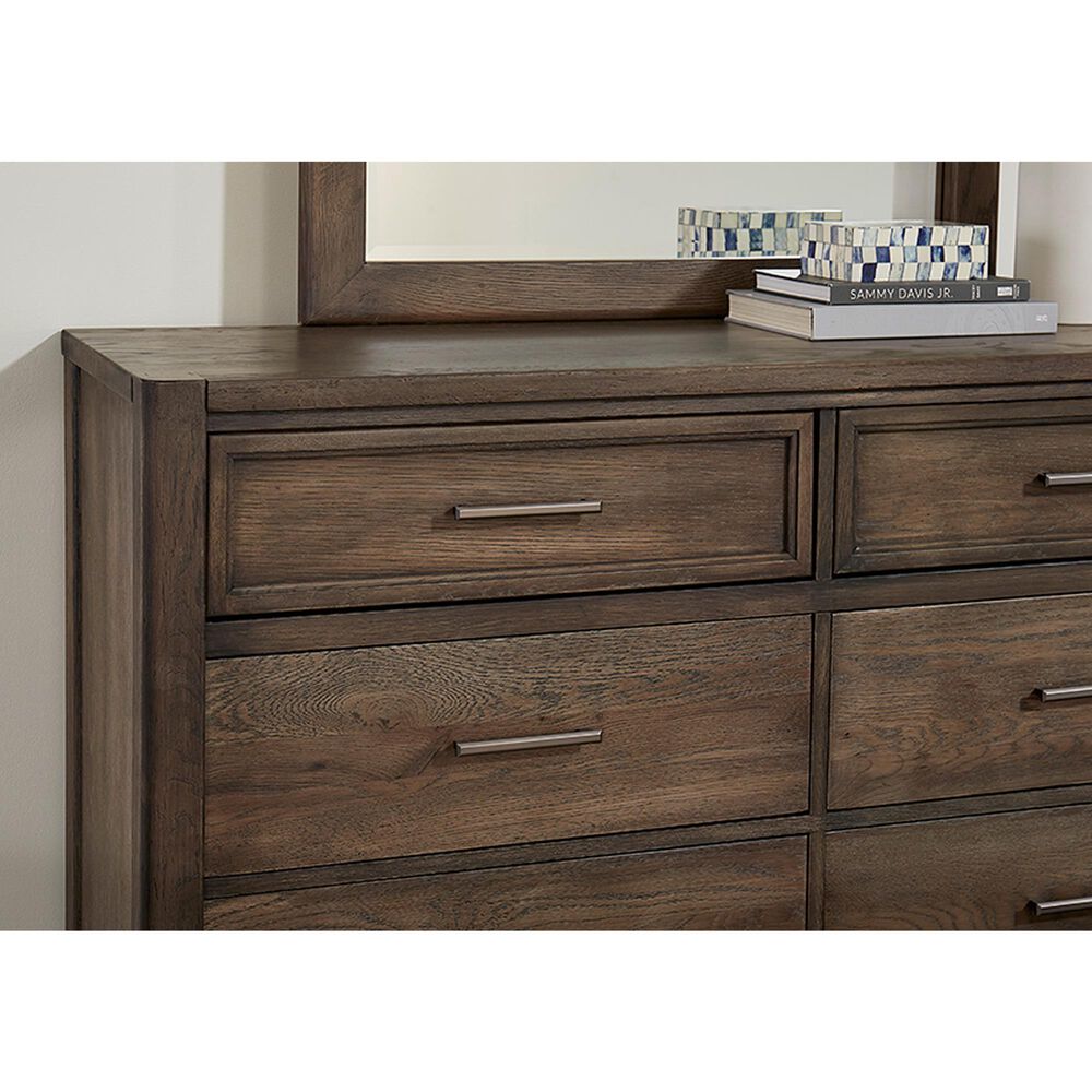 Viceray Collections Crafted Oak 8-Drawer Dresser in Aged Gray, , large