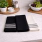 Willow & Hem Cumberland Kitchen Towel in Black (Set of 3), , large
