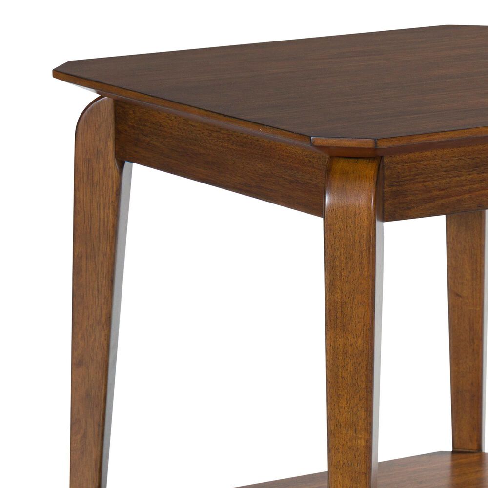 Ashley Trenmour Square End Table in Medium Brown, , large