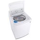 LG 4.5 Cu. Ft. Top Load Washer and 7.3 Cu. Ft. Electric Dryer Laundry Pair in White, , large