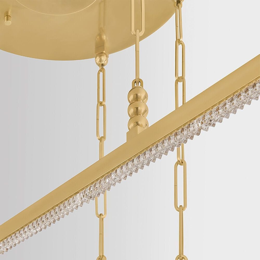 Corbett Lighting Cortina 3-Light Chandelier in Vintage Brass, , large