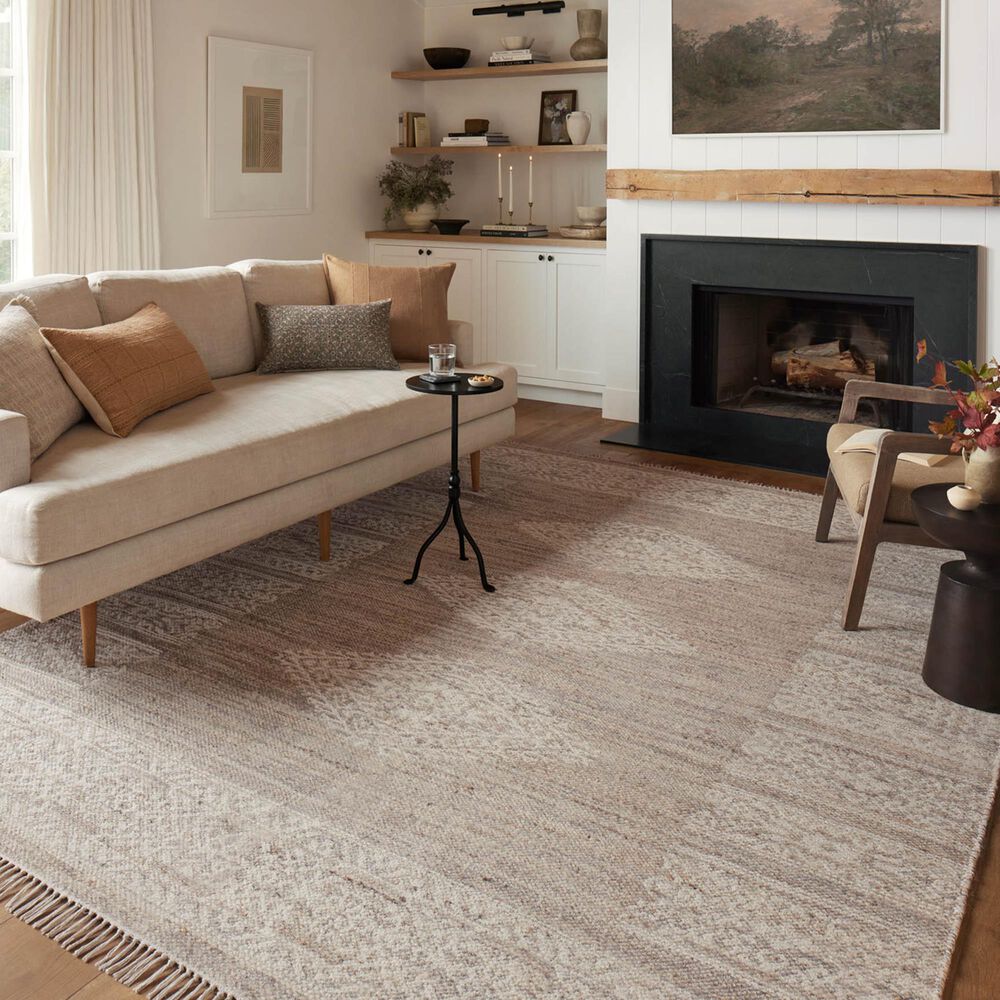 Angela Rose Rivers 8&#39;6&quot; x 11&#39;6&quot; Lilac and Ivory Area Rug, , large