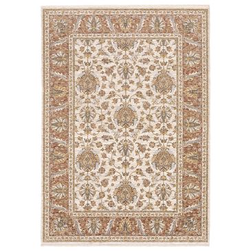 Oriental Weavers Maharaja Dakota 5091Q 2"3" x 7"6" Rust and Ivory Scatter Rug, , large
