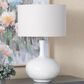 Crestview Collection Sylvie Table Lamp in White Glazed, , large