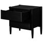 Marquette Interiors Casal 2 Drawer Nightstand in Black Finish, , large
